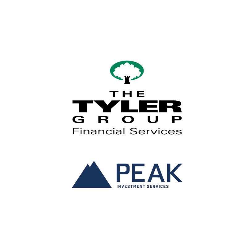 The tyler group financial services and peak investment services logos