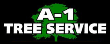 A logo for a tree service with a tree on it