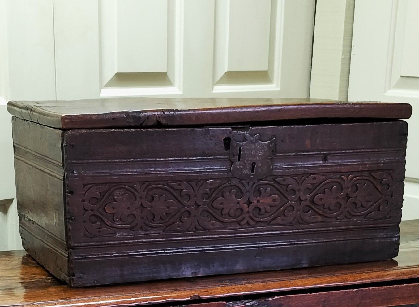 Oak Bible Box 1700's The Antiques Source BA14 6HH