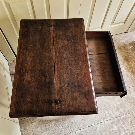 Small Oak Side Table Early 19th C the antiques source ba14 6hh