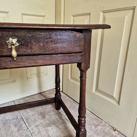 Small Oak Side Table Early 19th C the antiques source ba14 6hh