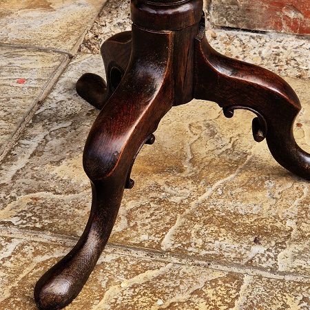 oak tripod tilt top table with scroll legs the antiques source ba14 6hh