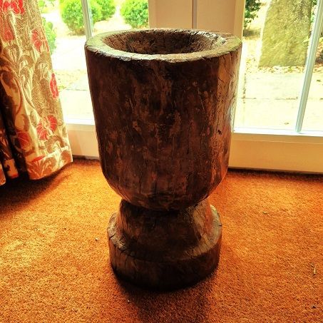 Oversized and Heavy Urn Shaped Mortar the antiques source ba14 6hh