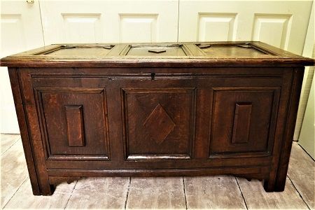 panelled Coffer country oak furniture the antiques source steeple ashton Wiltshire BA14 6HH