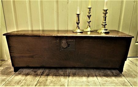 6 plank Coffer sword box country oak furniture the antiques source steeple ashton Wiltshire BA14 6HH