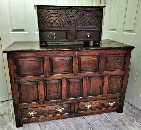 mule chest and childs mule chest country oak furniture the antiques source steeple ashton Wiltshire BA14 6HH