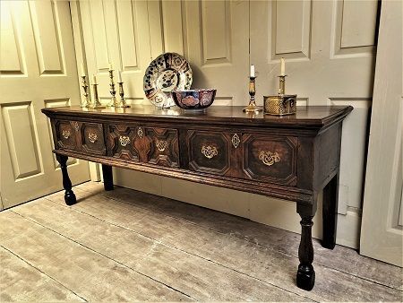 moulded front Low  dresser base country oak furniture the antiques source steeple ashton Wiltshire BA14 6HH