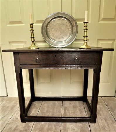Stretcher side table country oak furniture the antiques source steeple ashton Wiltshire BA14 6HH