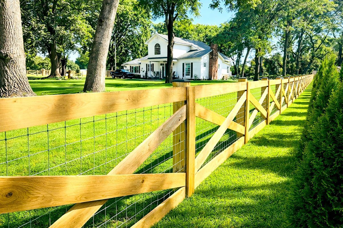 A 3d model of a wooden fence with a white background