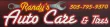 Randy’s Auto Care & Tires sign in red and yellow with phone number 303-795-9370