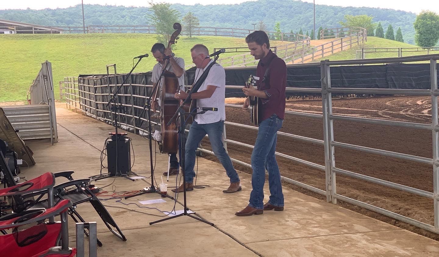 church service at team roping