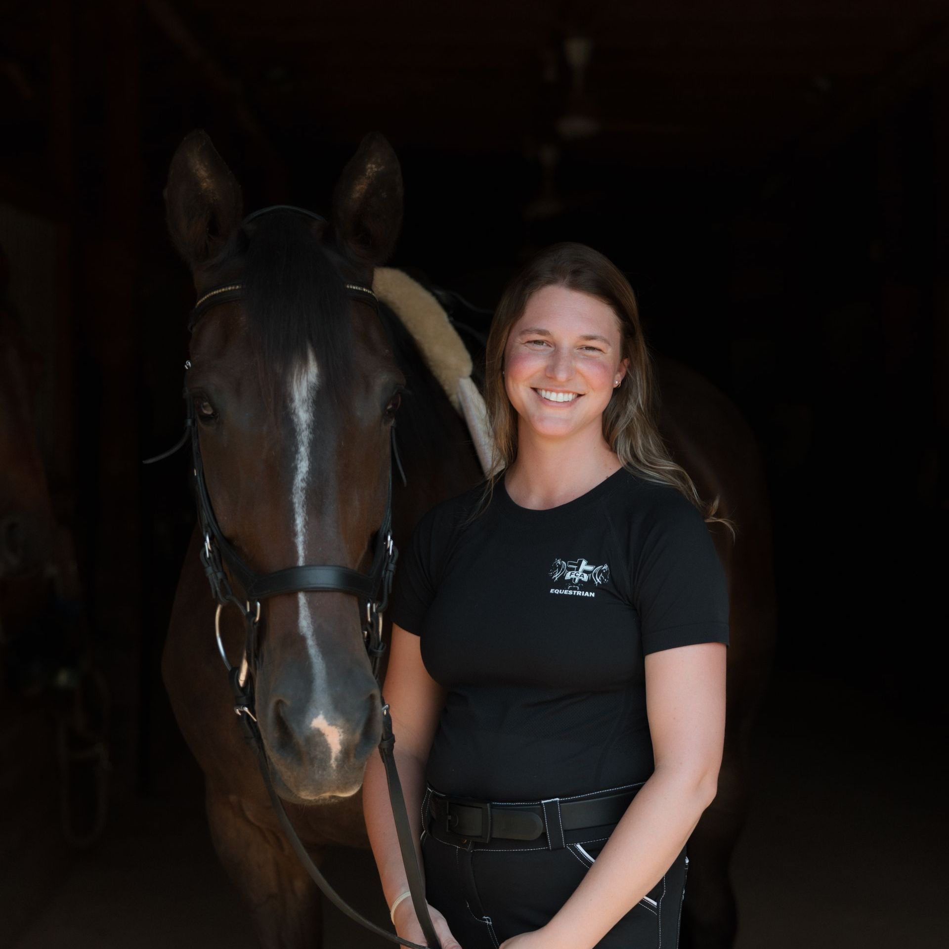 FCA Equestrian staff member Courtney Hildebrant
