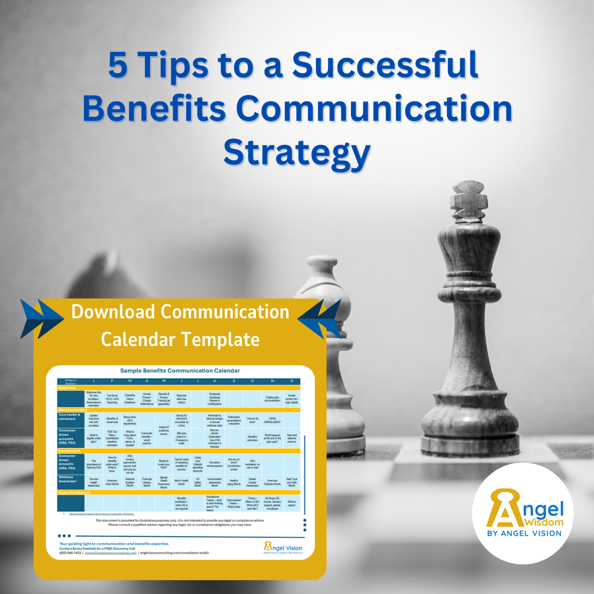 5 Tips to a Successful Benefits Communication Strategy including downloadable Sample Calendar