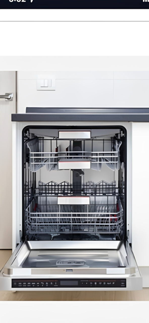 Close-up of a modern stainless steel oven with black knobs and a partially open door