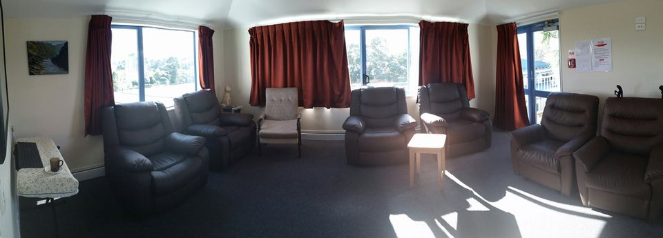 Lounge area of retirement home