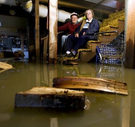 flooded basement