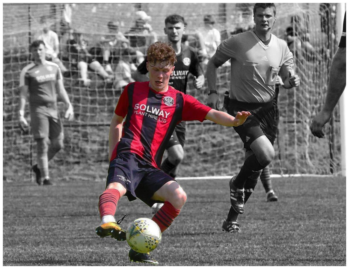 Dalbeattie Star FC playing a match