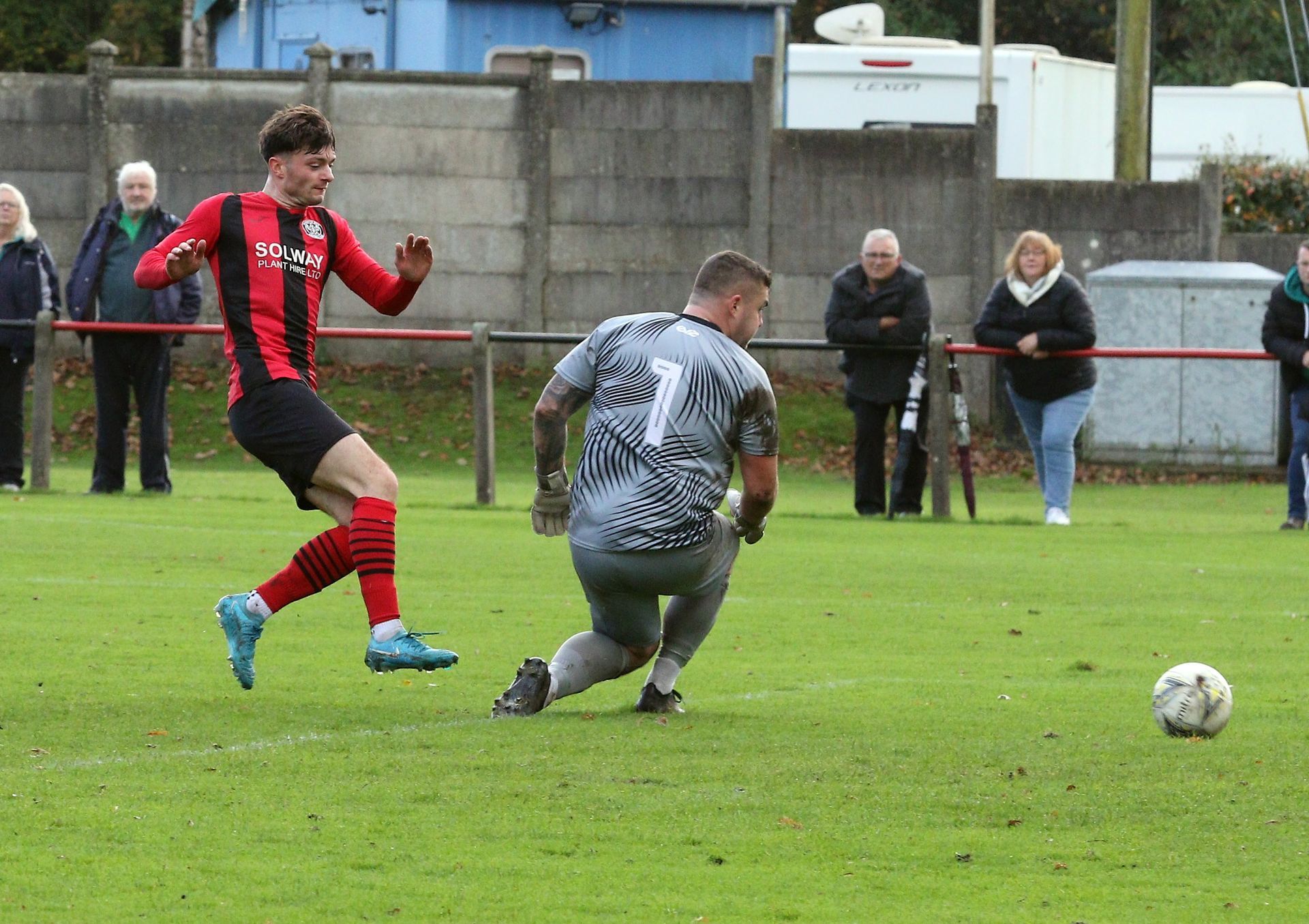 Dalbeattie Star FC playing a match