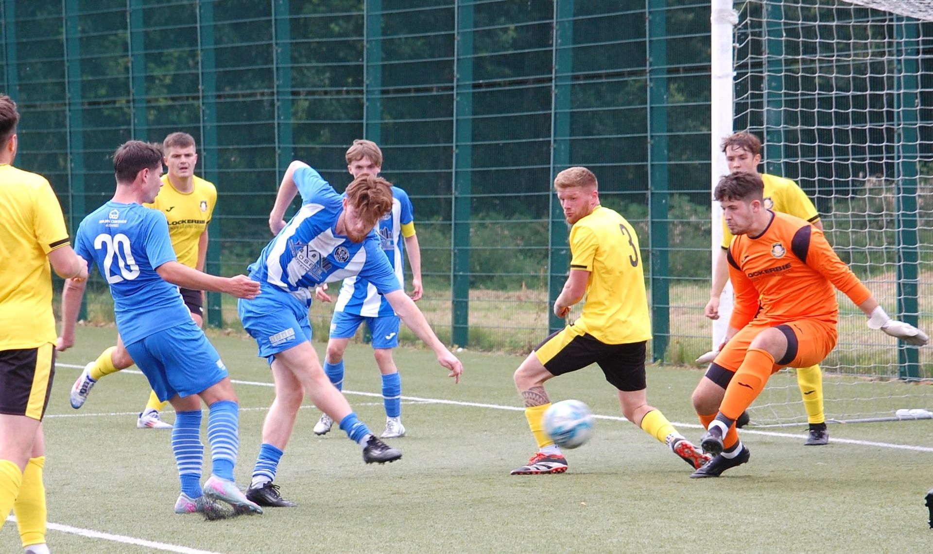 Dalbeattie Star FC playing a match