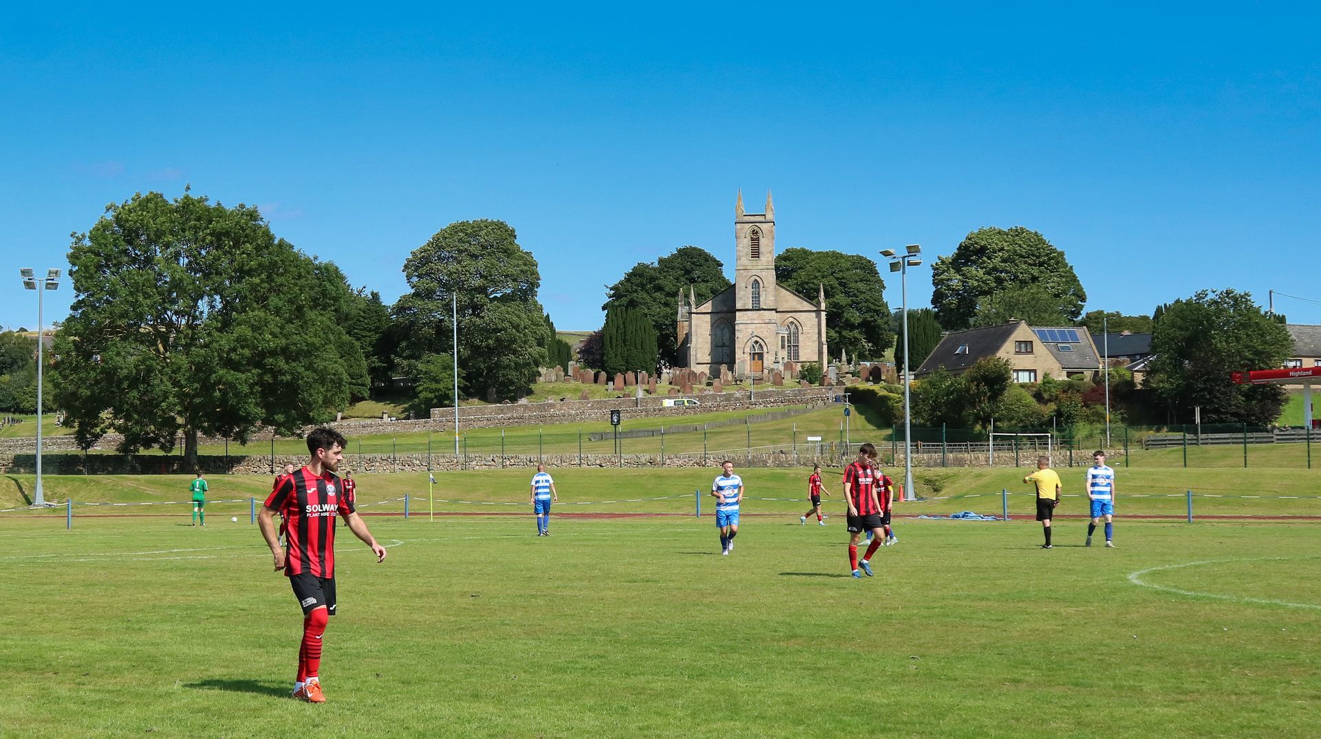 Dalbeattie Star FC playing a match