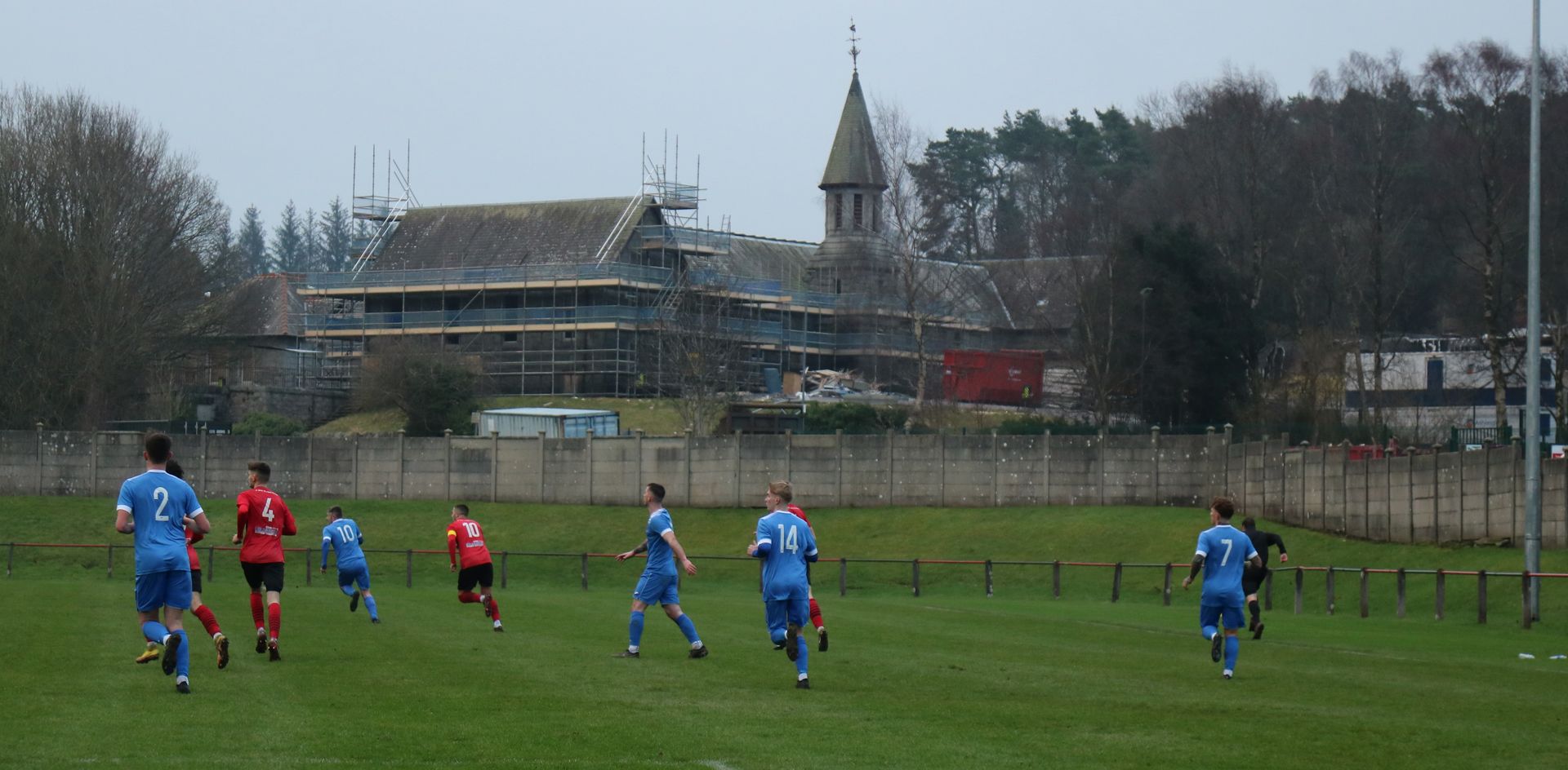 Dalbeattie Star FC playing a match