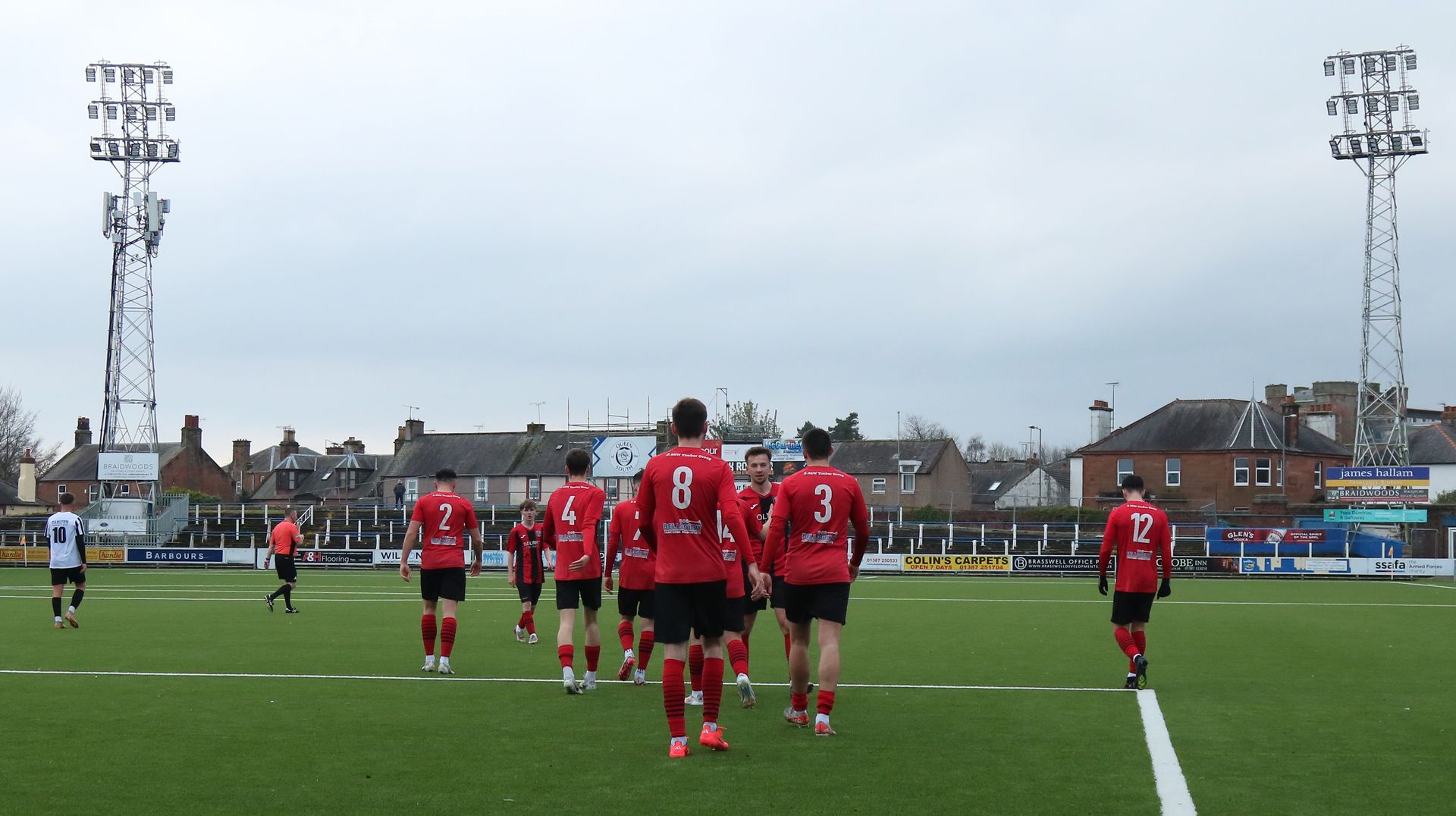 Dalbeattie Star FC playing a match