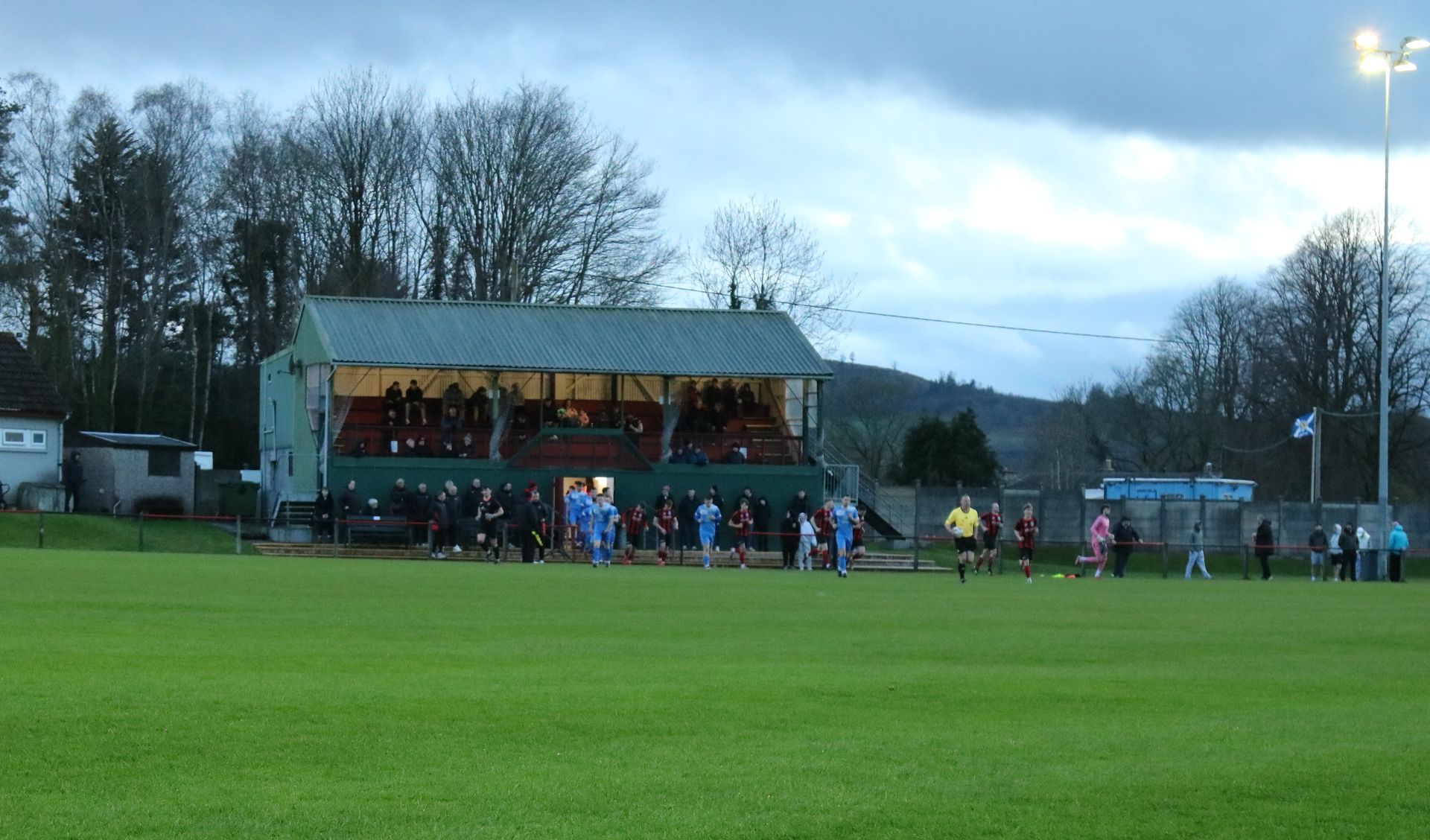 Dalbeattie Star FC playing a match