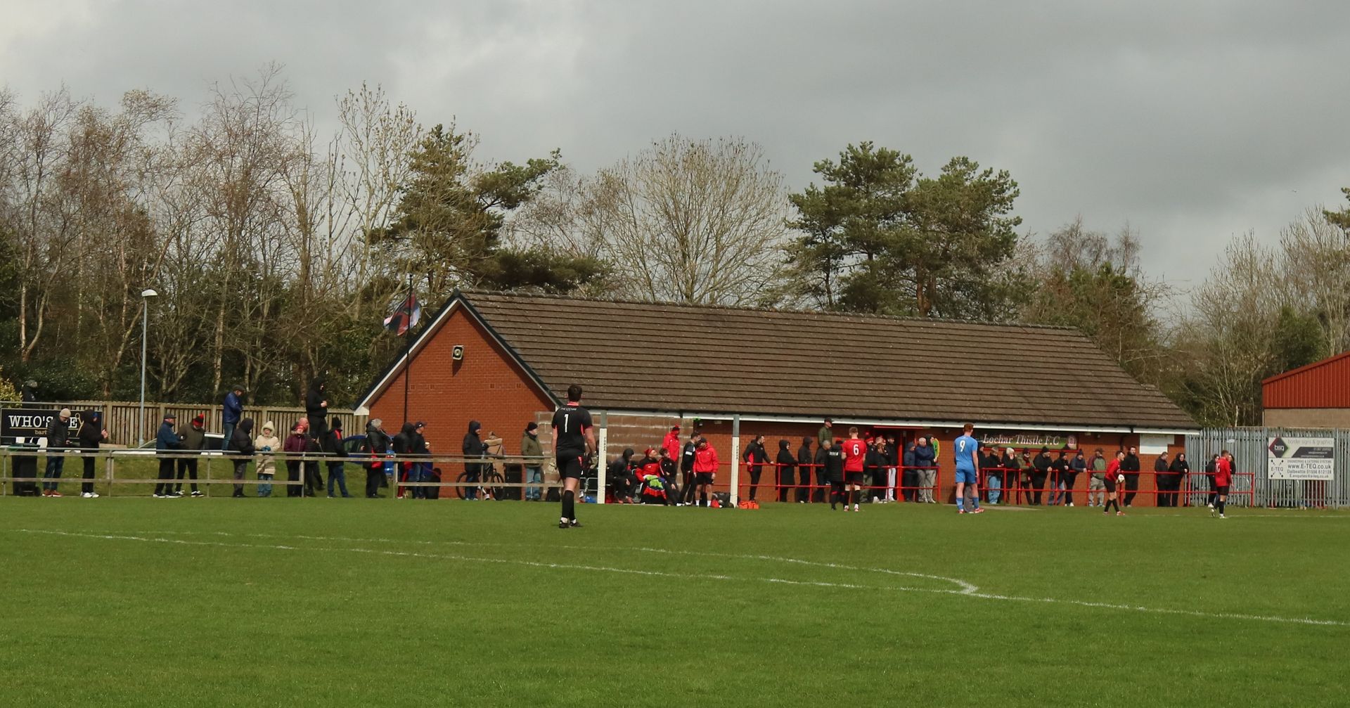 Dalbeattie Star FC playing a match