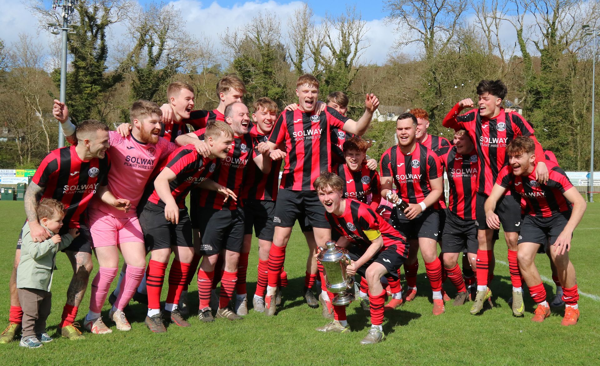 Dalbeattie Star FC playing a match