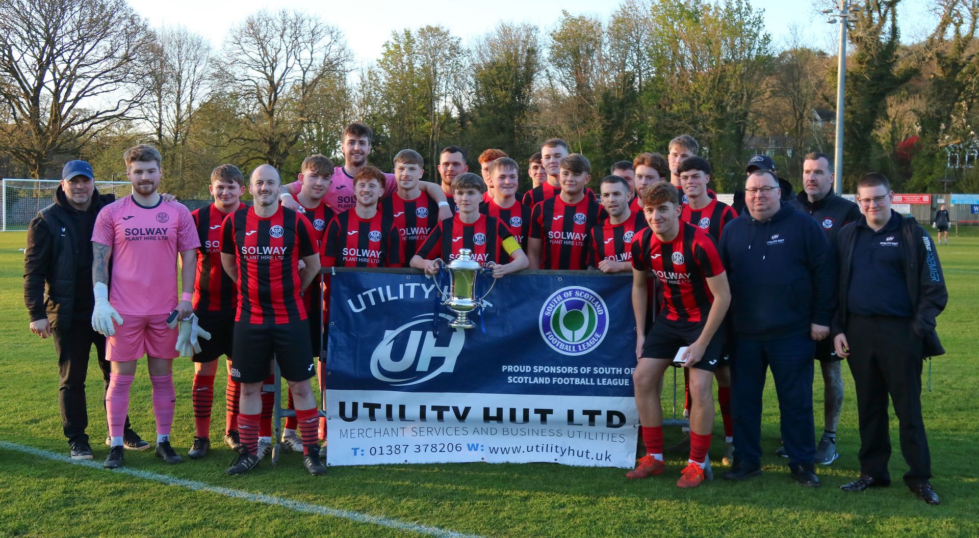 Dalbeattie Star FC playing a match