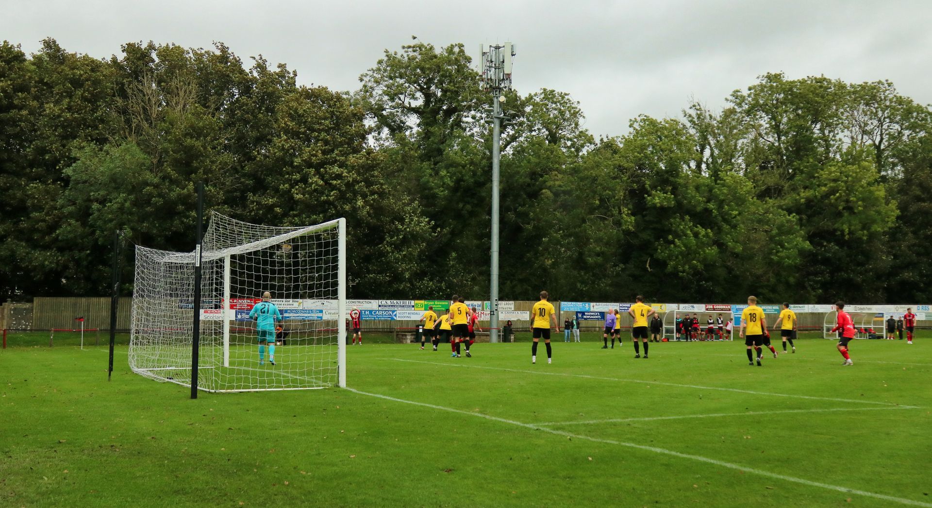 Dalbeattie Star FC playing a match