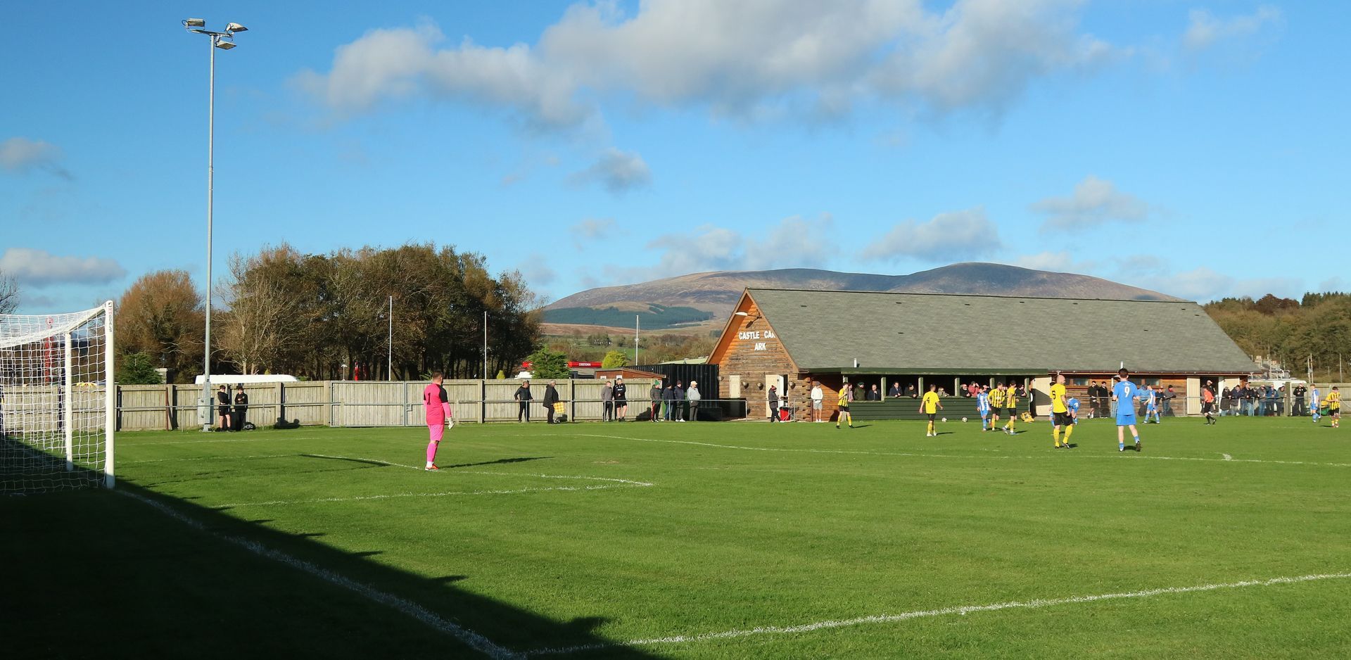 Dalbeattie Star FC playing a match