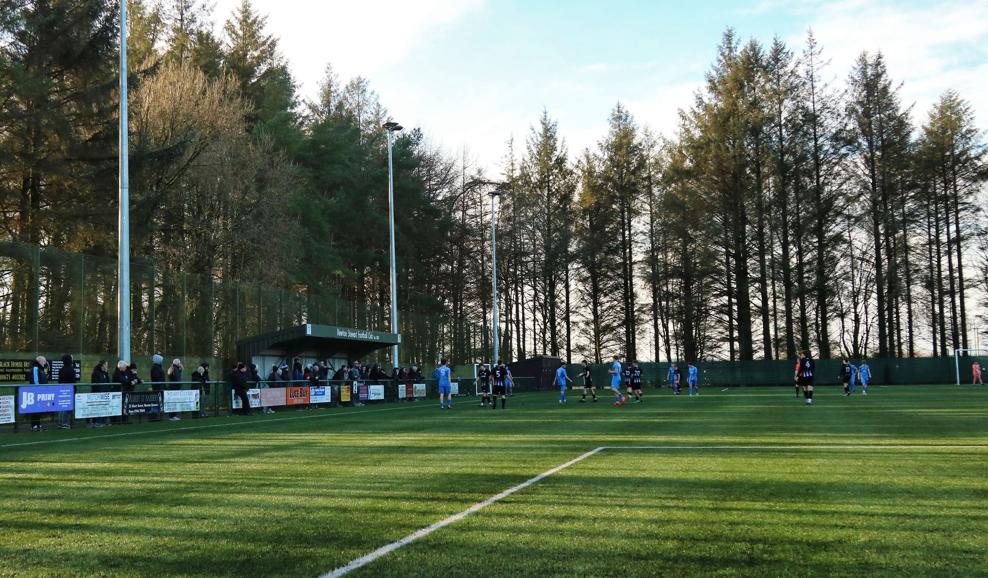 Dalbeattie Star FC playing a match