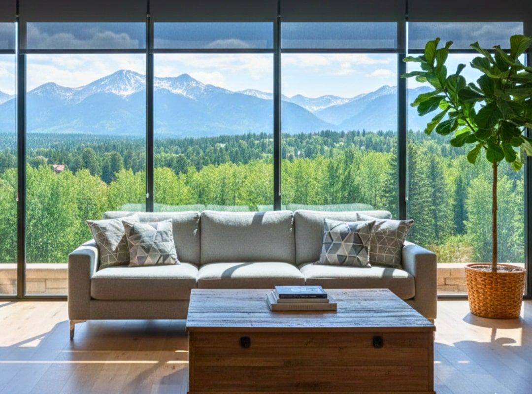 solar shades all year window treatment