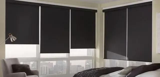 roller shades bedroom Love is Blinds Colorado 