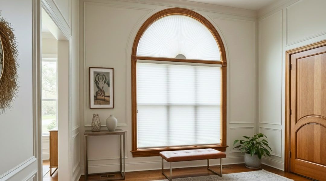 cellular shades arched window 