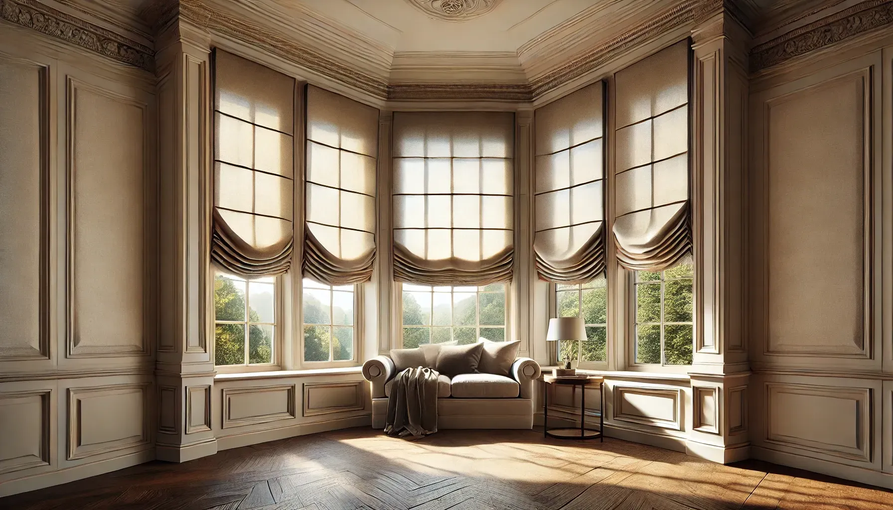 Roman Shades for Soft, Luxurious Appeal