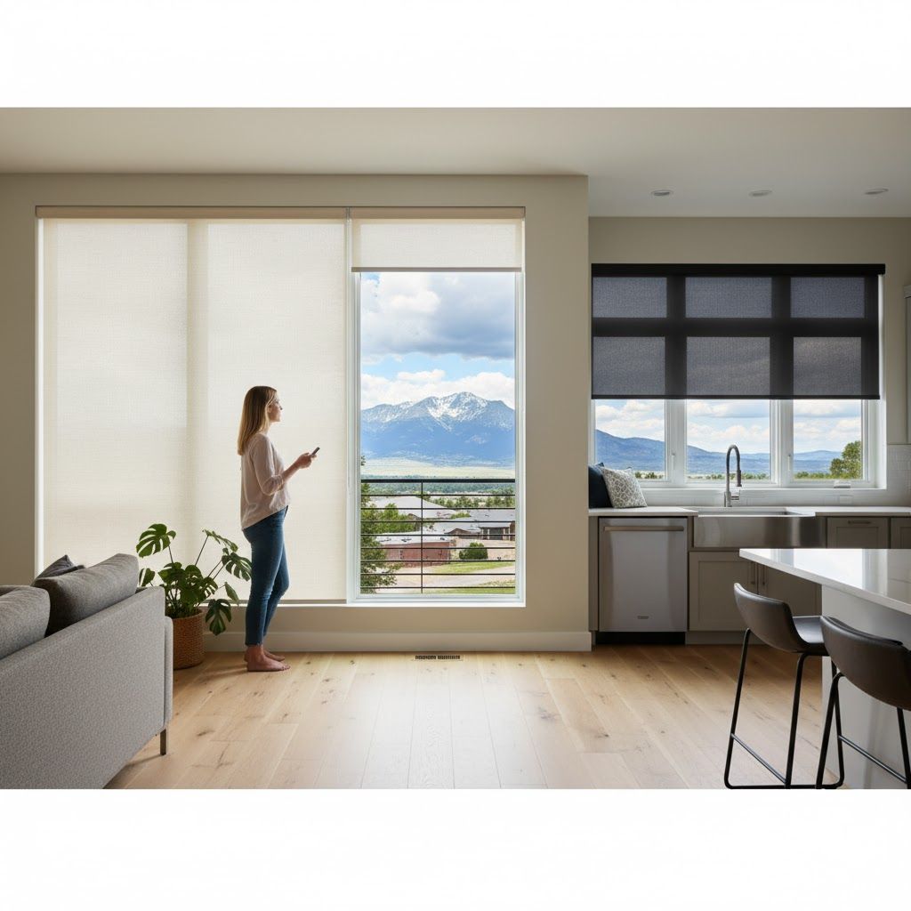 Roller shades in your mountain home in colorado spring co