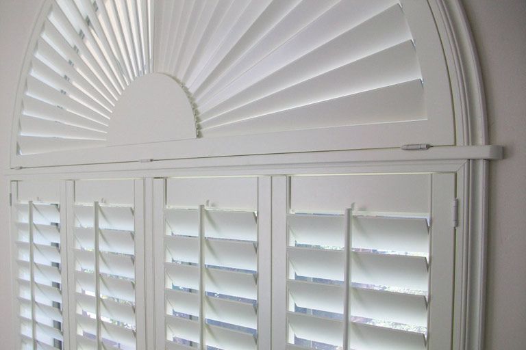 Sunburst Arch Shutters