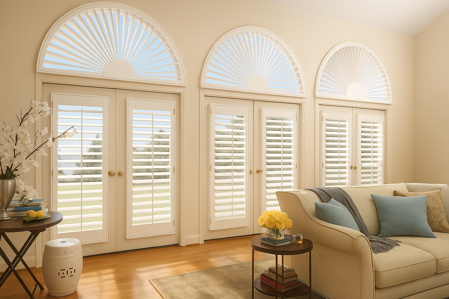Types of Shutters for Arched Windows