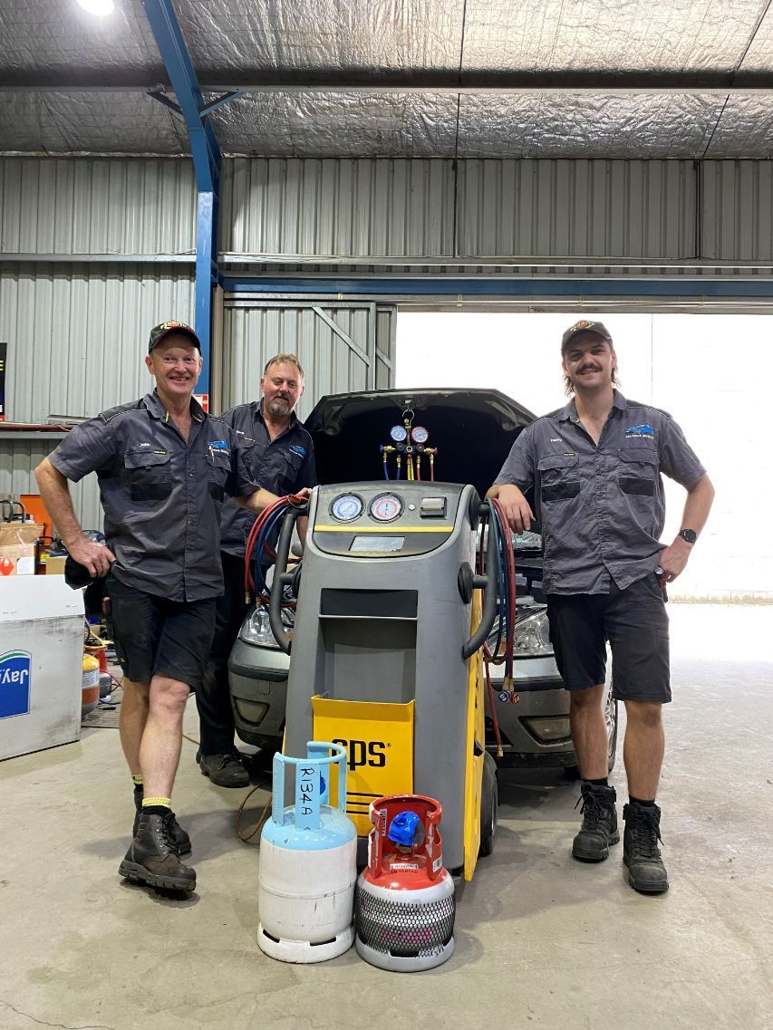 Finger Pressing on Power Switch of a Car Air Conditioning System — Auto Air Conditioning in Wodonga, VIC