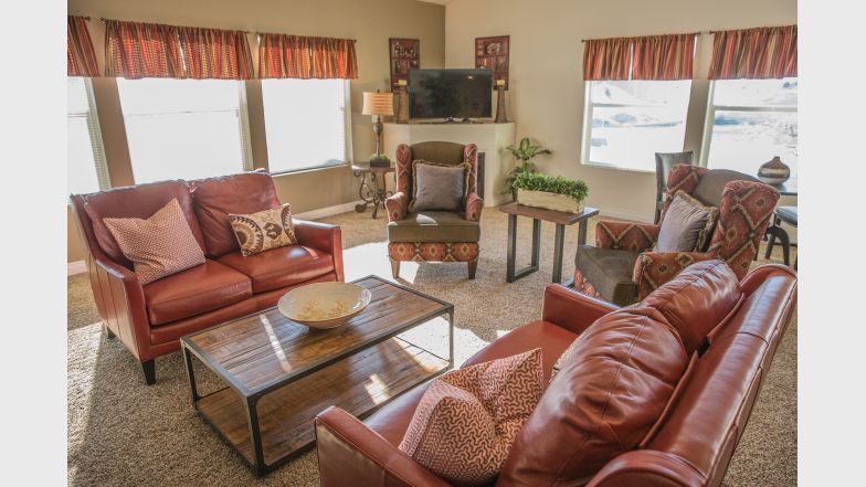 Apartment clubhouse living room