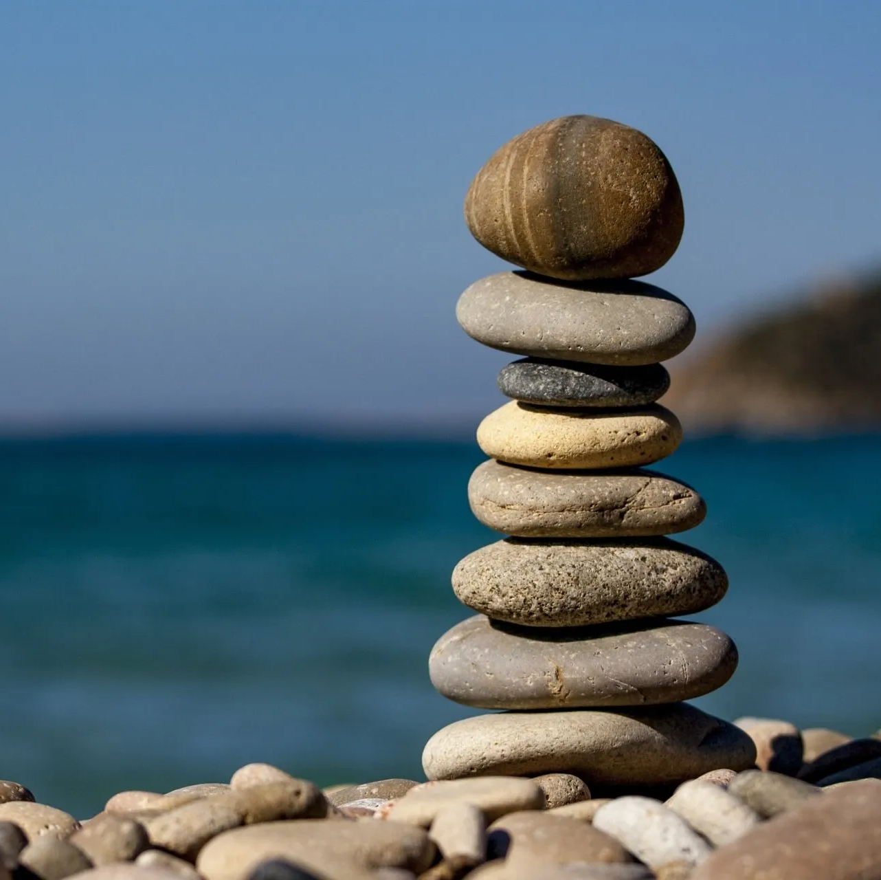 stapel stenen, in balans, HSP coaching