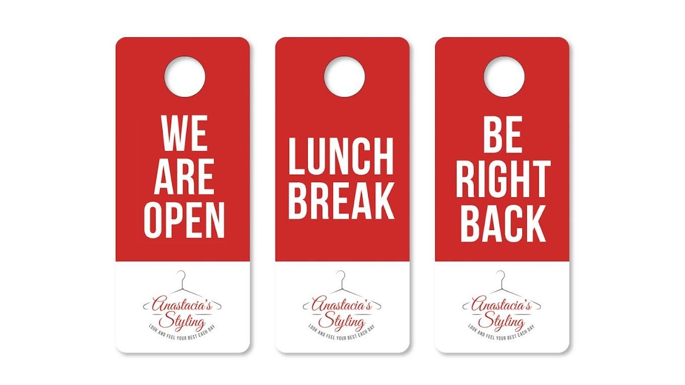 Door hanger graphic design in New Baltimore, MI