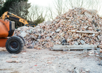 Junk removal company in Goodyear, Arizona completing a renovation cleanup junk removal service