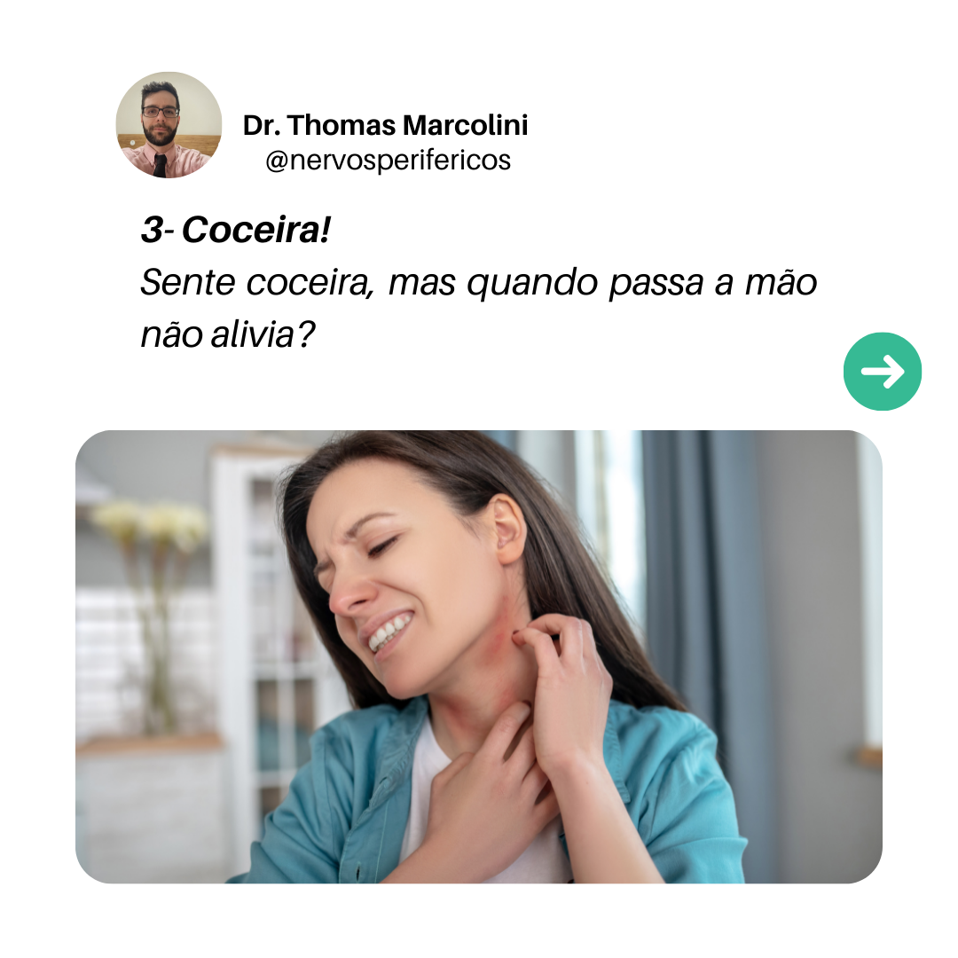 Coceira é um sintoma de problema de nervos