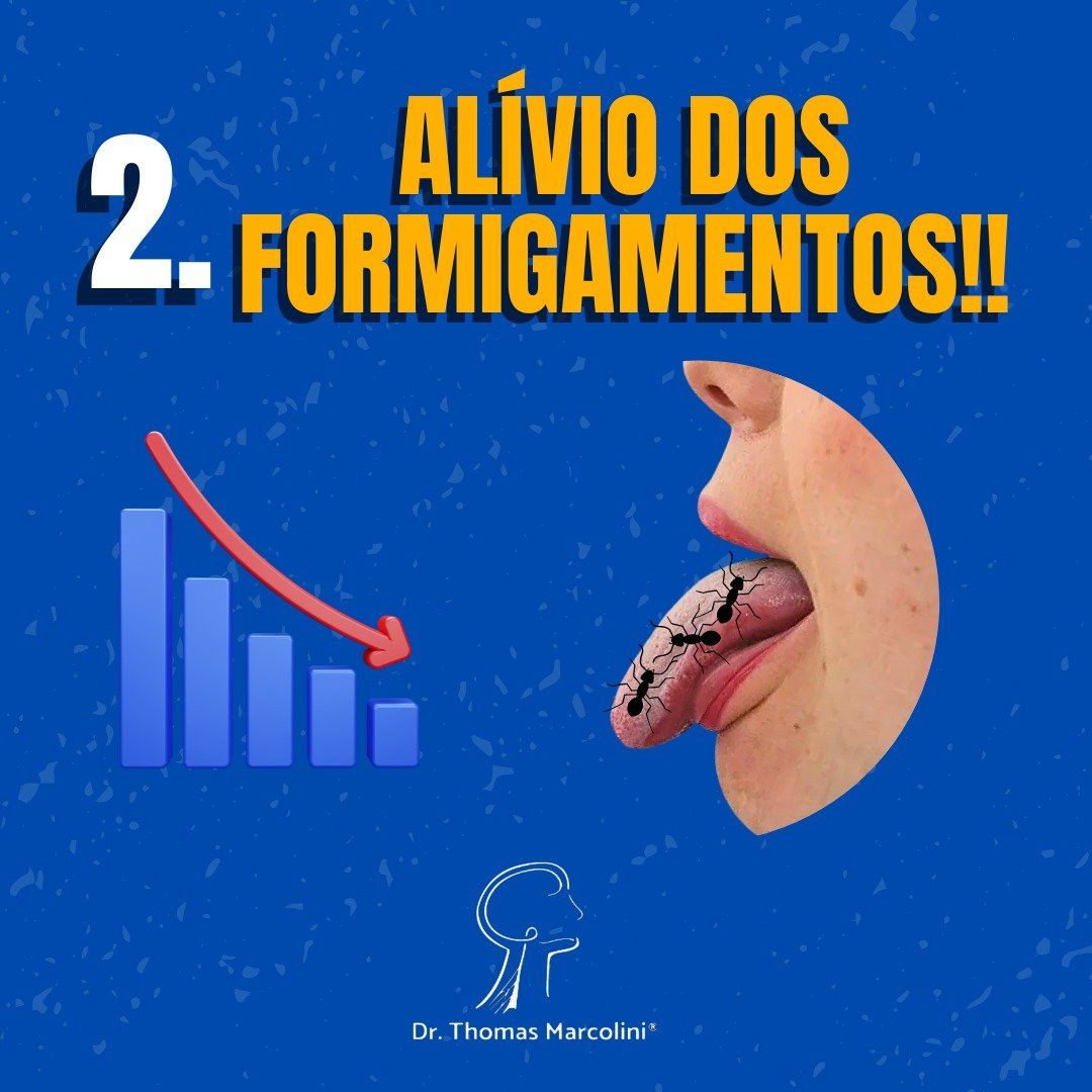 Melhora do formigamento na língua após cirurgia do siso.