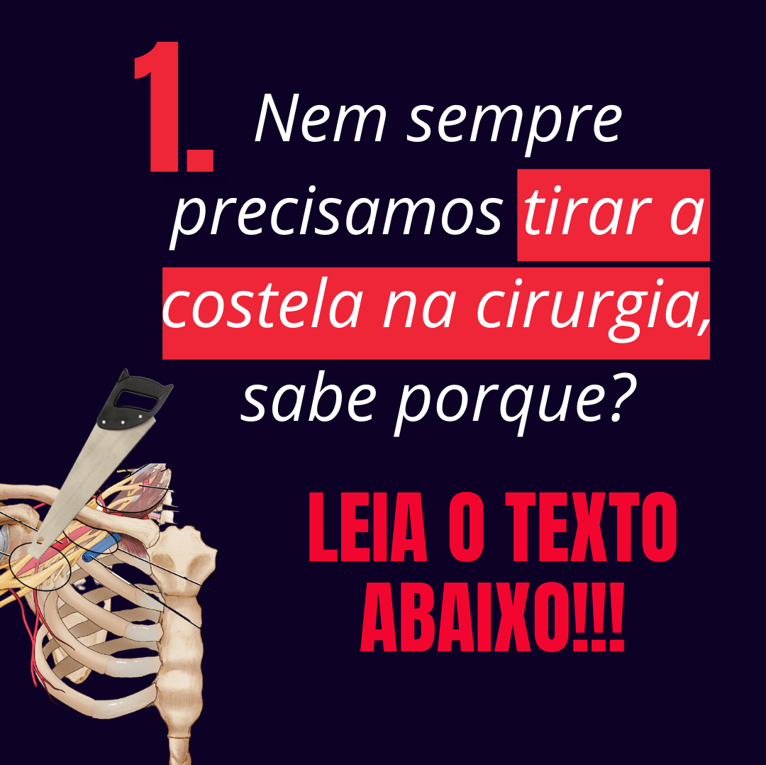 Como é a cirurgia para síndrome do desfiladeiro torácico.