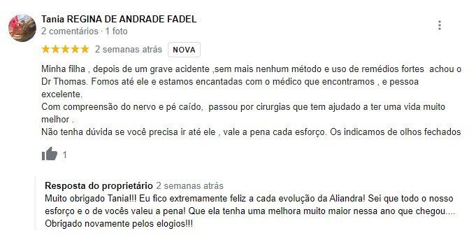 Depoimento real de paciente do Dr. Thomas Marcolini.