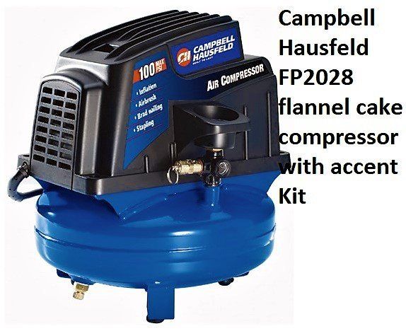 The Joseph Campbell Hausfeld FP2028 flannel cake compressor with accent Kit 